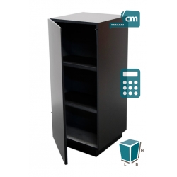 kastsokkel zwart mat, op maat